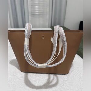 Tory Burch Caramel Brown Leather Tote